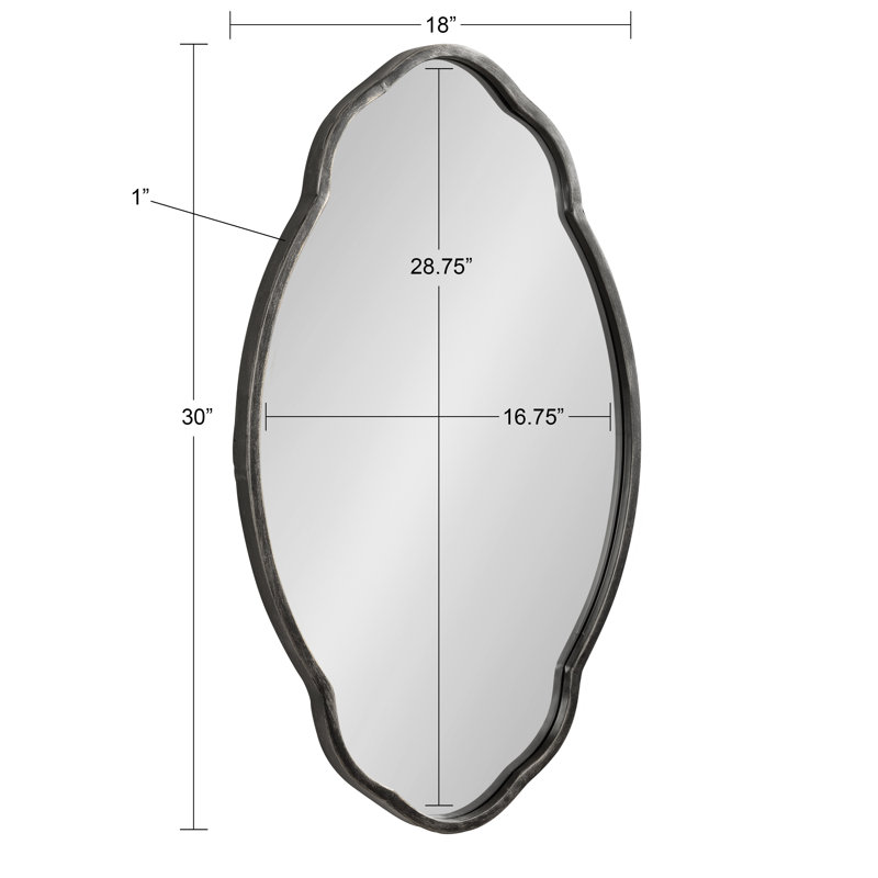 Kelly Clarkson Home Elora Oval Metal Wall Mirror & Reviews Wayfair